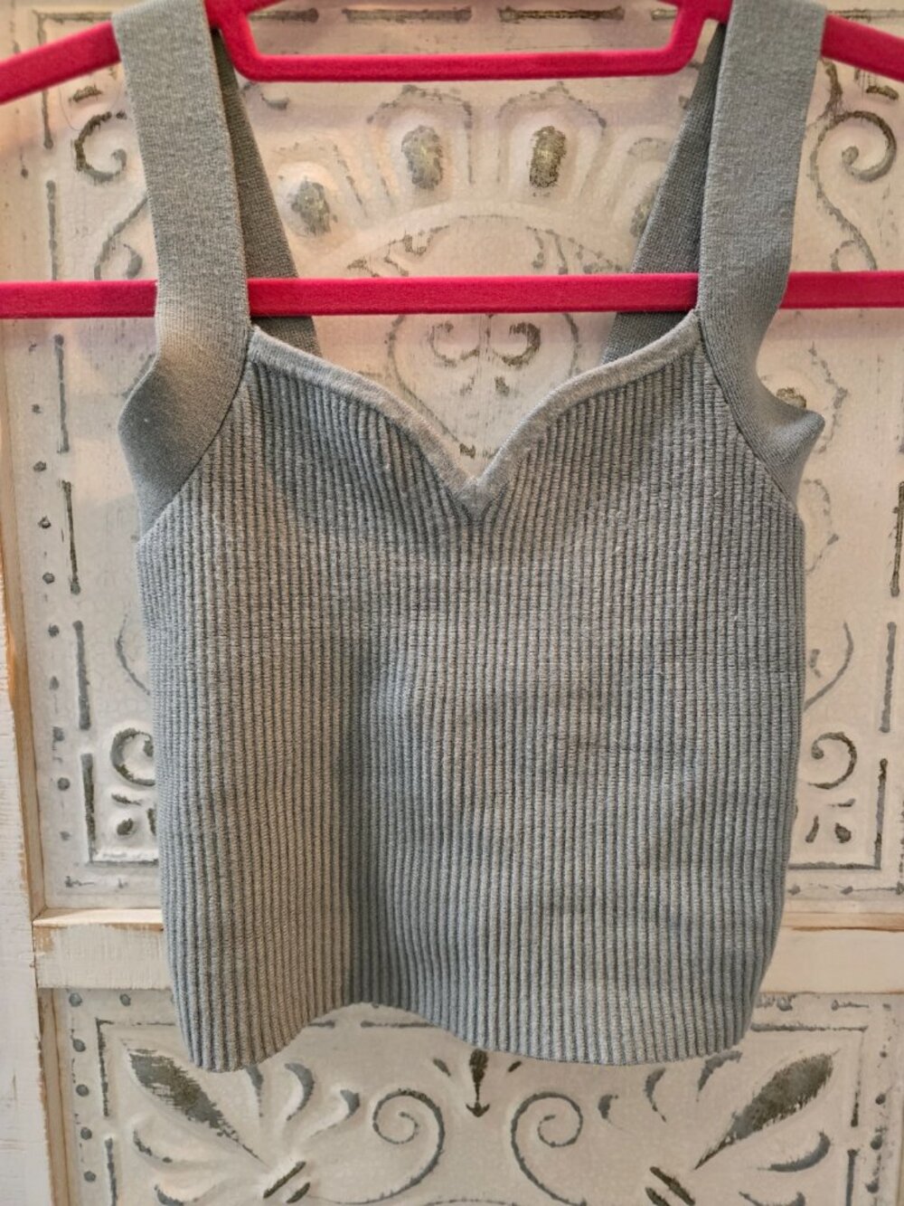Abercrombie & Fitch Ottoman Sweetheart Tank - Sage Green  - XXS - NWOT